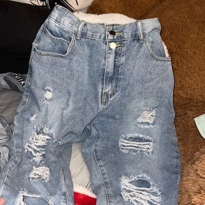 Shein high rise mom jeans
